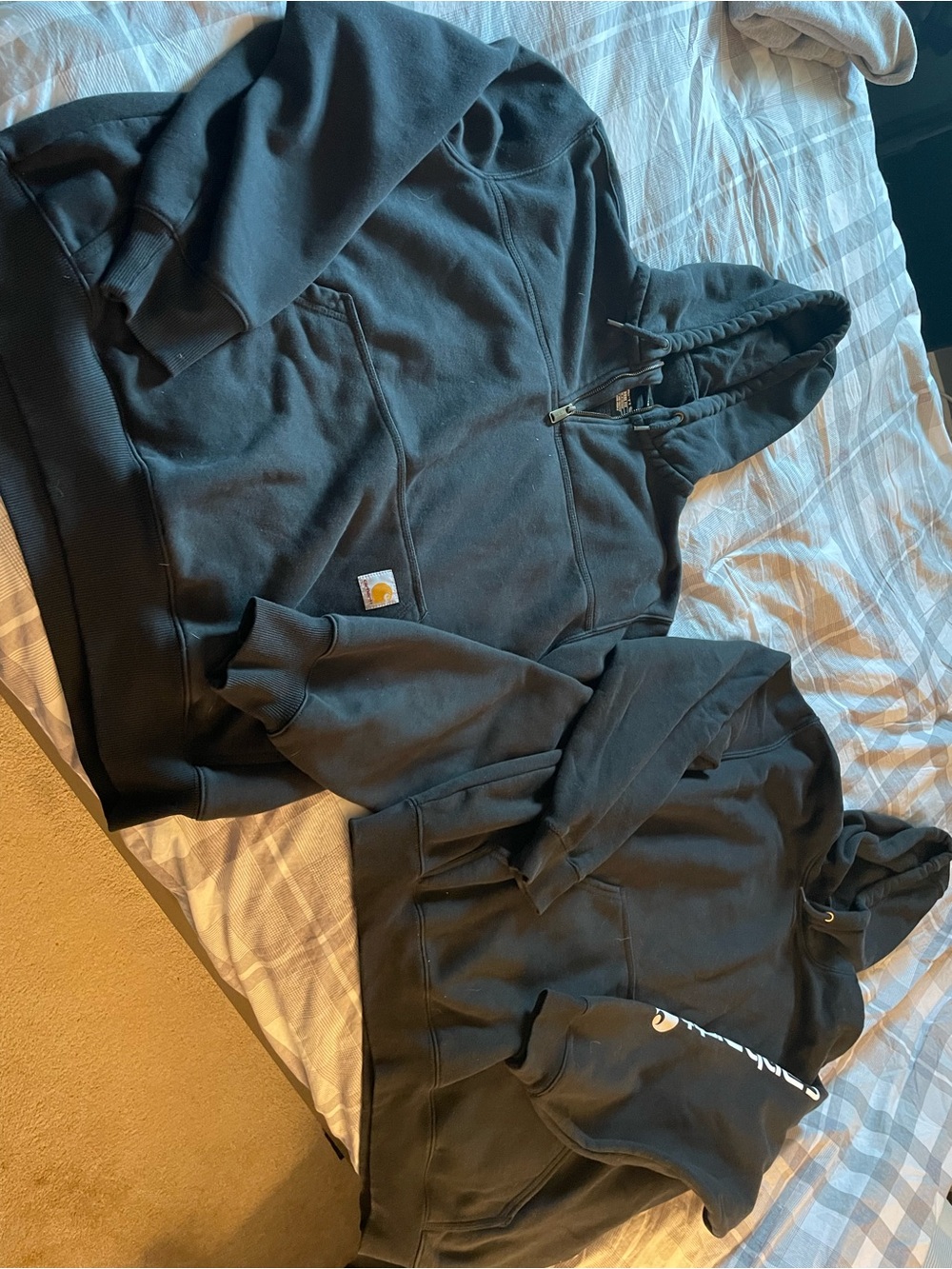 Carhartt Black Hooded Pullover Sweatshirts